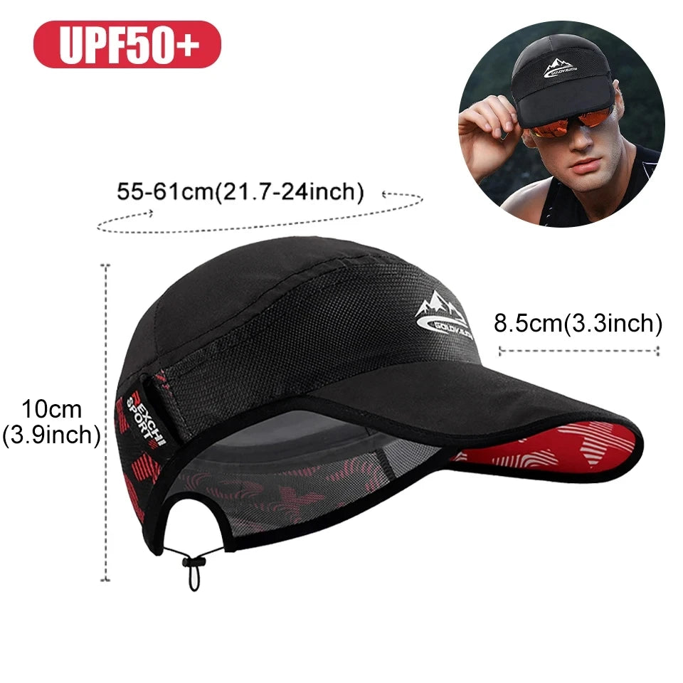 Unisex Quick Dry Anti-UV Sunscreen Cap Breathable Sports Hat For Running Mountaineering Hiking Casual Outdoor Gear