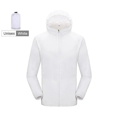 LNGXO Men Women Waterproof Jacket Quick Dry Hiking Camping Windbreaker Unisex Trekking Fishing Rain Coat Outdoor Anti UV Clothes