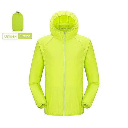 LNGXO Men Women Waterproof Jacket Quick Dry Hiking Camping Windbreaker Unisex Trekking Fishing Rain Coat Outdoor Anti UV Clothes