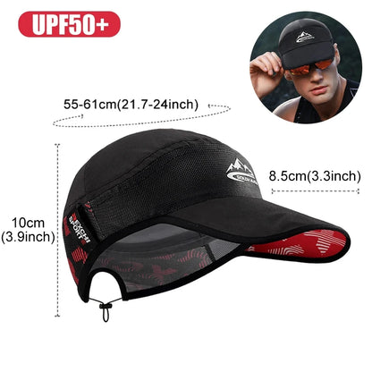 Unisex Quick Dry Anti-UV Sunscreen Cap Breathable Sports Hat For Running Mountaineering Hiking Casual Outdoor Gear