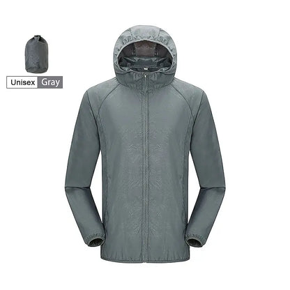 LNGXO Men Women Waterproof Jacket Quick Dry Hiking Camping Windbreaker Unisex Trekking Fishing Rain Coat Outdoor Anti UV Clothes