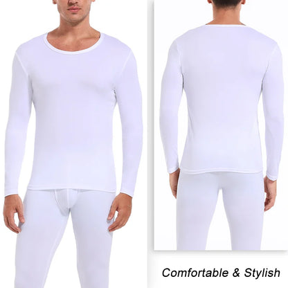 Long Johns Thermal Underwear for Men Fleece Lined Base Layer Set for Cold Weather